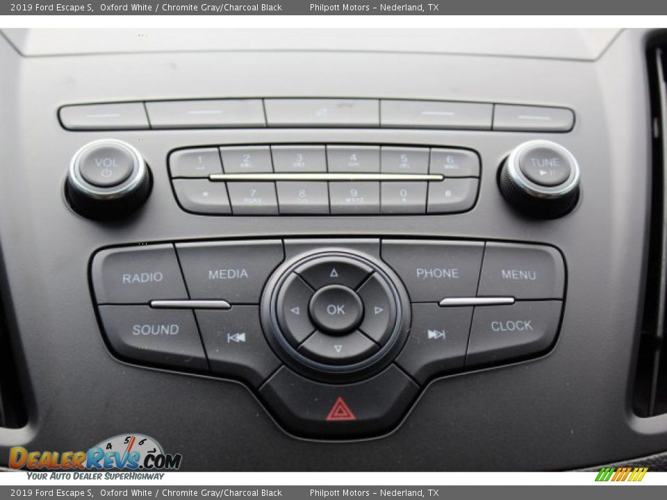 2019 Ford Escape S Oxford White / Chromite Gray/Charcoal Black Photo #15