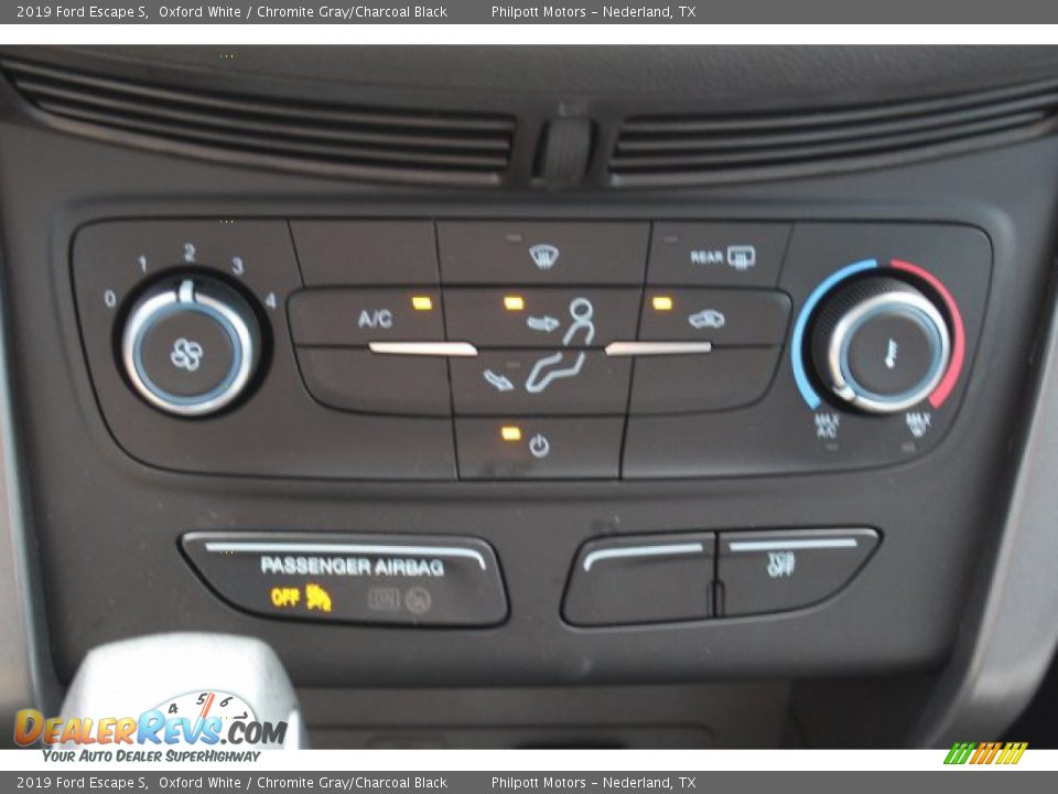 2019 Ford Escape S Oxford White / Chromite Gray/Charcoal Black Photo #16
