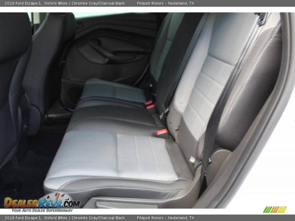 2019 Ford Escape S Oxford White / Chromite Gray/Charcoal Black Photo #19