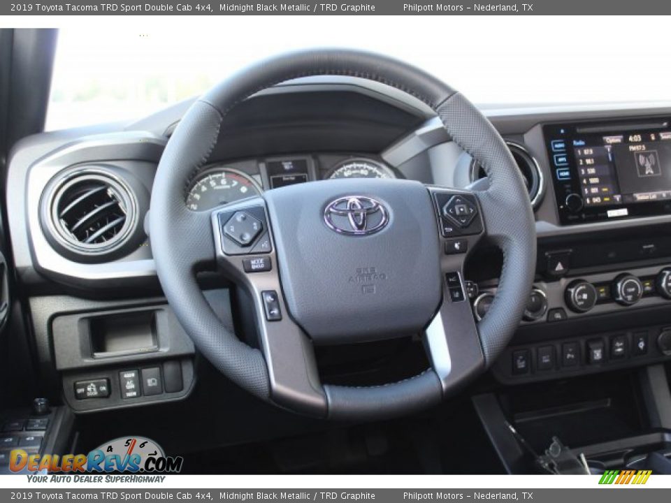 2019 Toyota Tacoma TRD Sport Double Cab 4x4 Midnight Black Metallic / TRD Graphite Photo #22