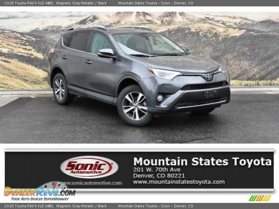 2018 Toyota RAV4 XLE AWD Magnetic Gray Metallic / Black Photo #1