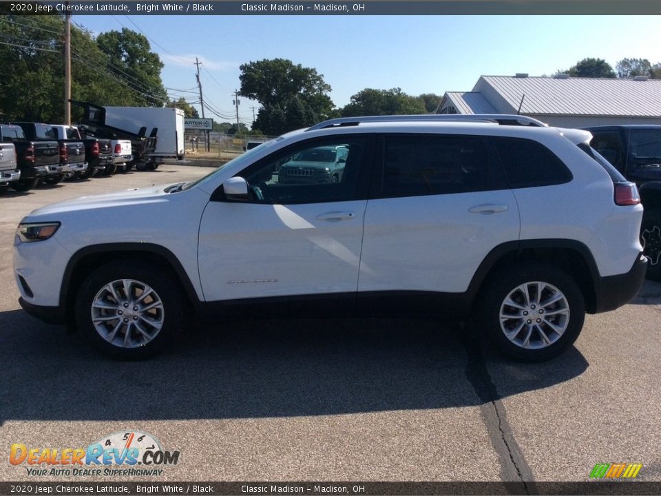 2020 Jeep Cherokee Latitude Bright White / Black Photo #6