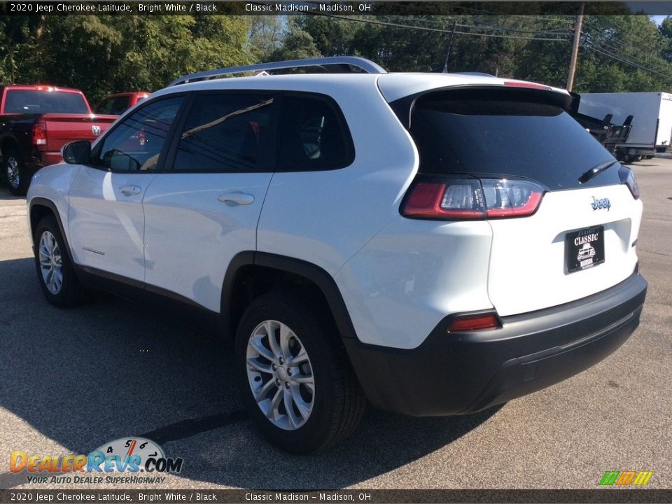 2020 Jeep Cherokee Latitude Bright White / Black Photo #7