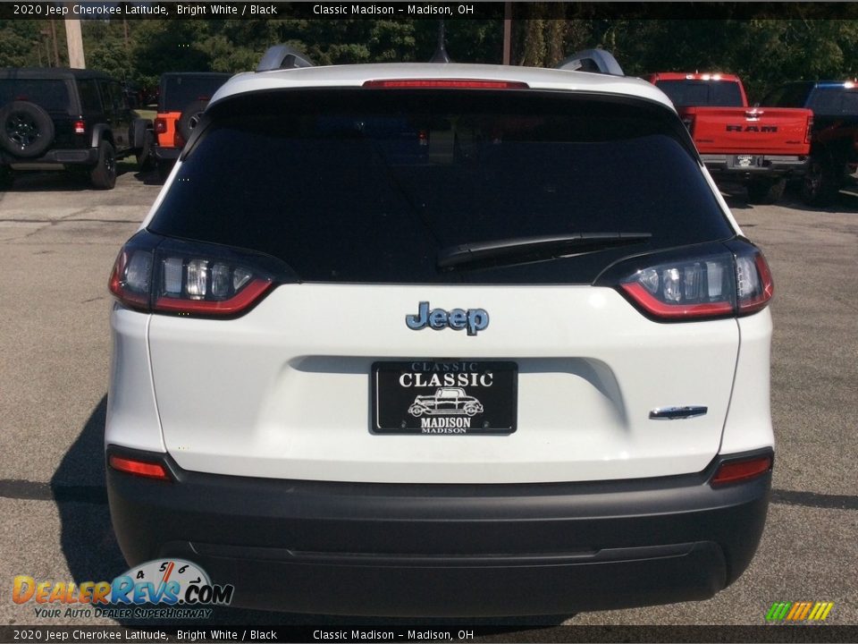2020 Jeep Cherokee Latitude Bright White / Black Photo #8