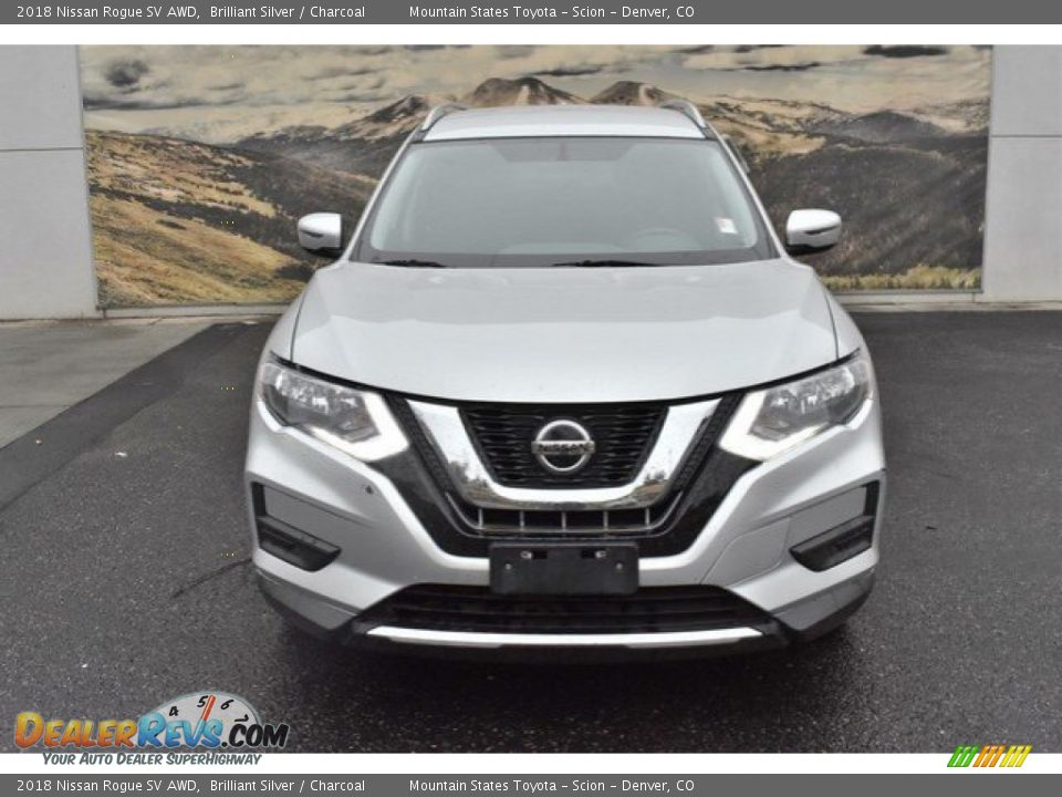2018 Nissan Rogue SV AWD Brilliant Silver / Charcoal Photo #8