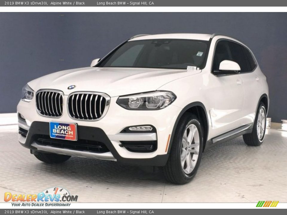 2019 BMW X3 sDrive30i Alpine White / Black Photo #12