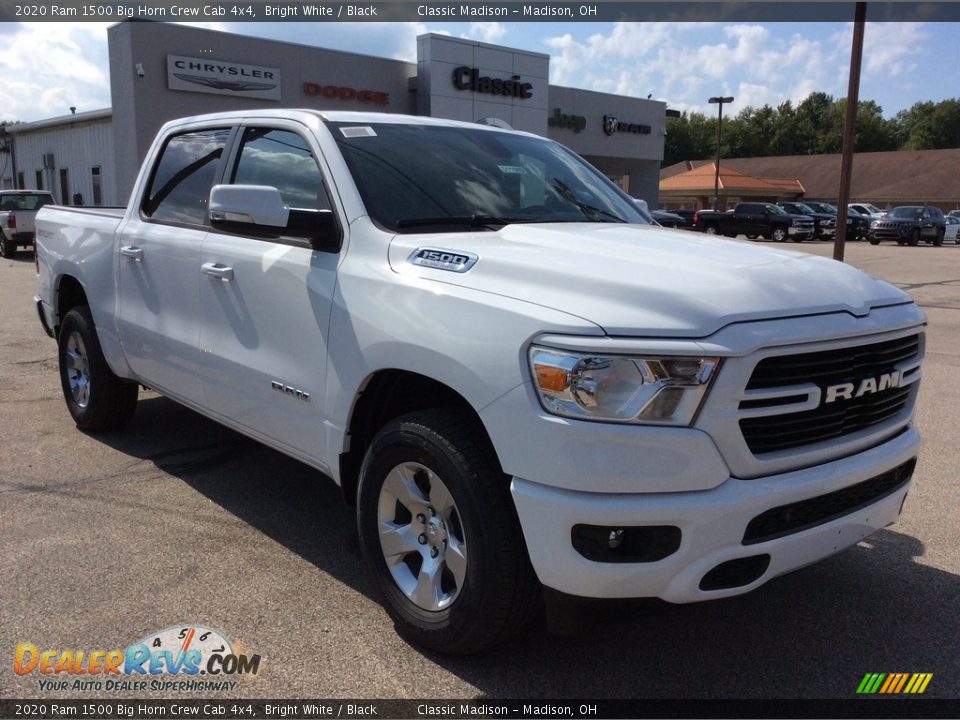 2020 Ram 1500 Big Horn Crew Cab 4x4 Bright White / Black Photo #1