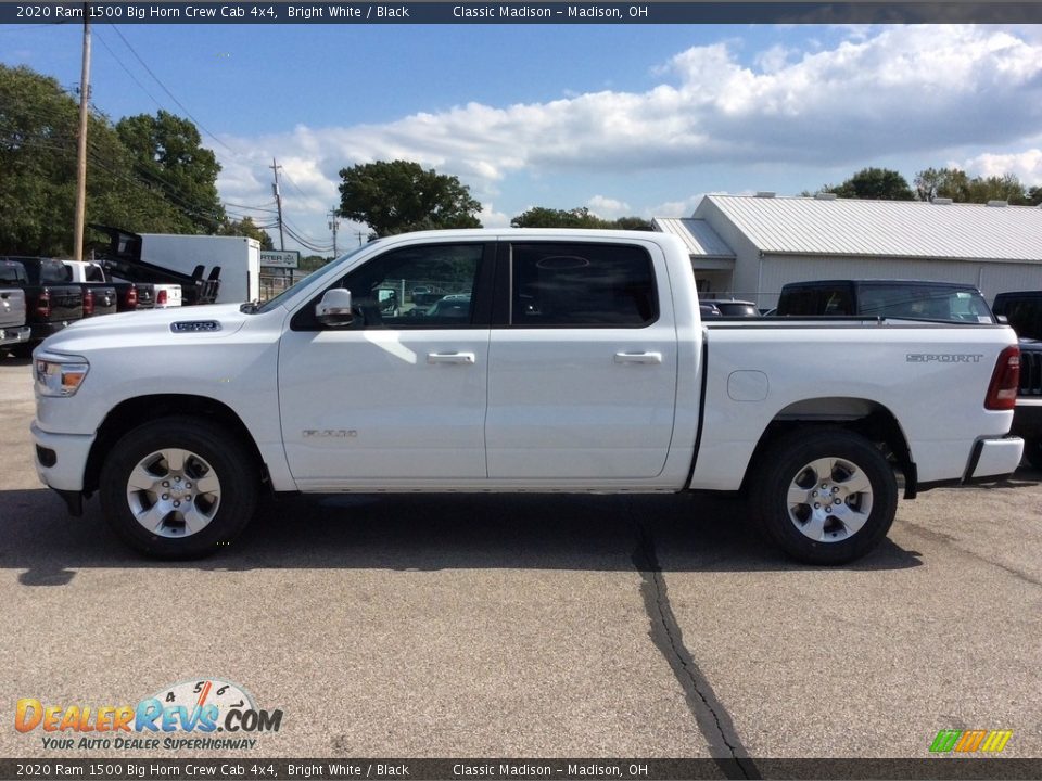 2020 Ram 1500 Big Horn Crew Cab 4x4 Bright White / Black Photo #6