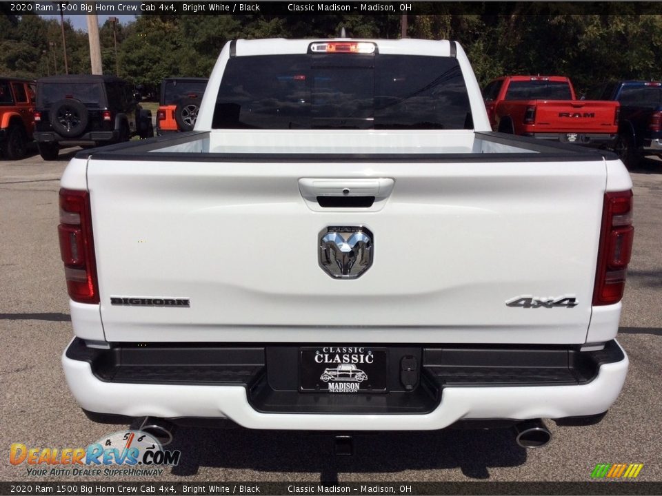 2020 Ram 1500 Big Horn Crew Cab 4x4 Bright White / Black Photo #8