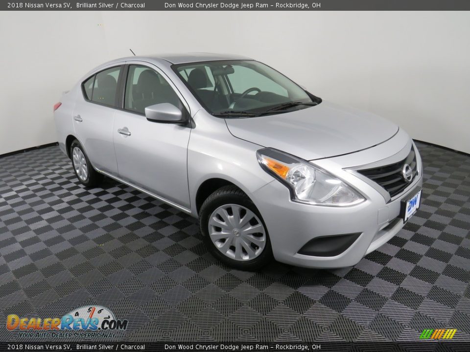 2018 Nissan Versa SV Brilliant Silver / Charcoal Photo #2