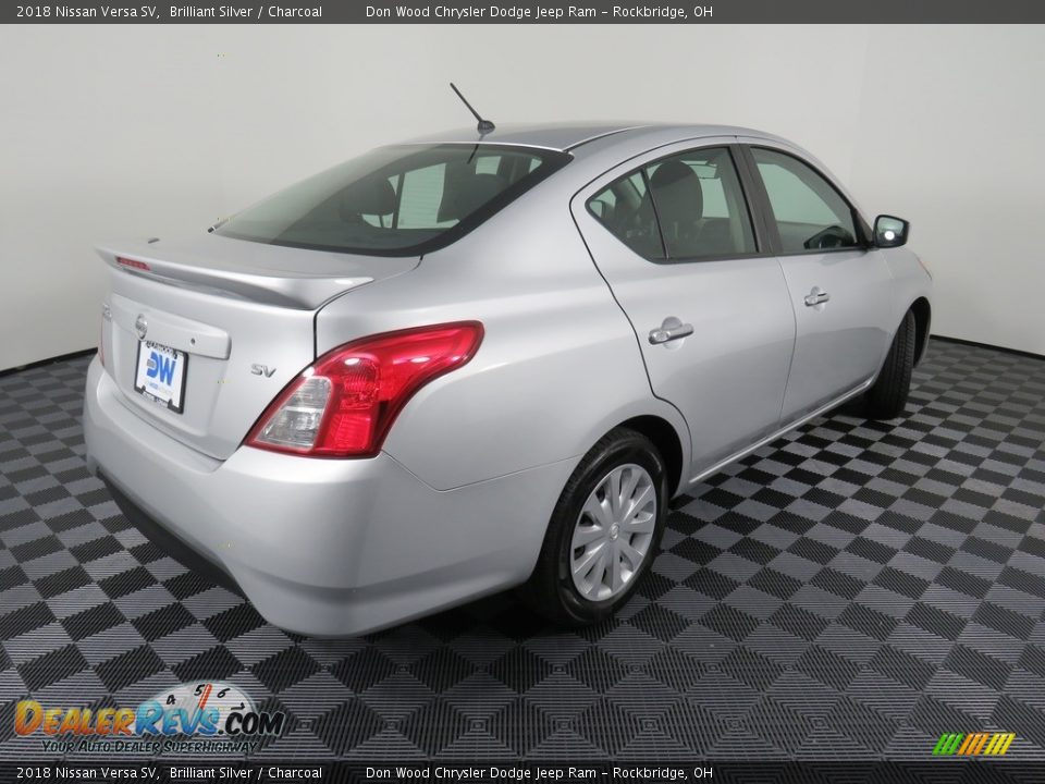 2018 Nissan Versa SV Brilliant Silver / Charcoal Photo #14