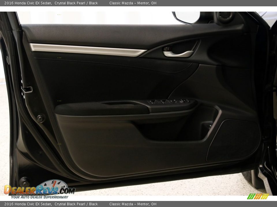 2016 Honda Civic EX Sedan Crystal Black Pearl / Black Photo #4