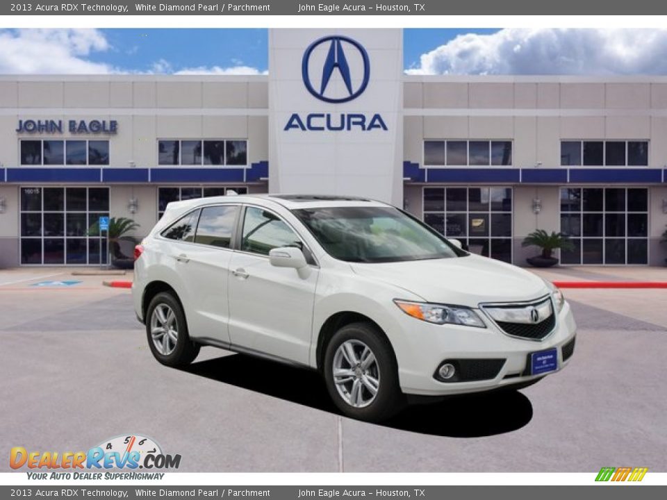 2013 Acura RDX Technology White Diamond Pearl / Parchment Photo #1