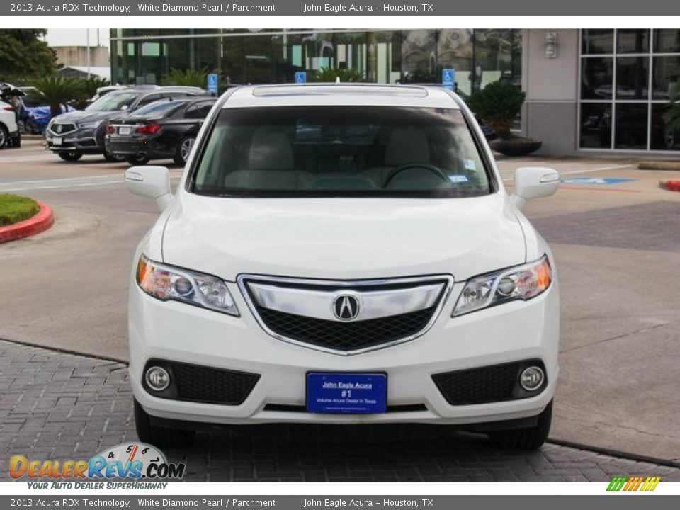2013 Acura RDX Technology White Diamond Pearl / Parchment Photo #2