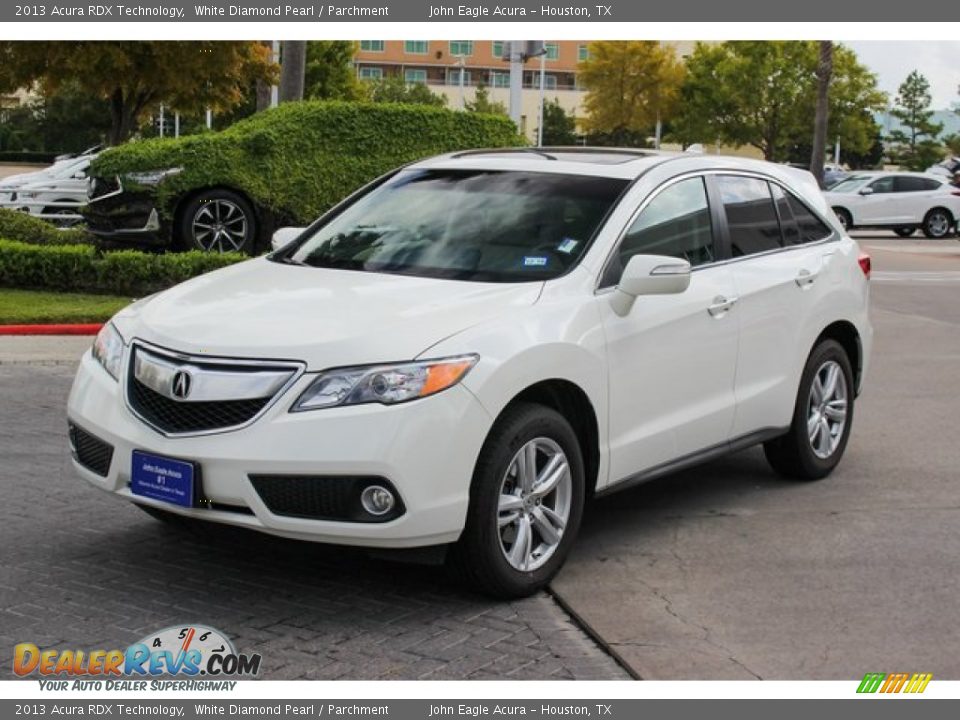 2013 Acura RDX Technology White Diamond Pearl / Parchment Photo #3