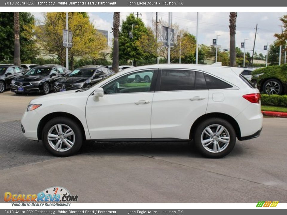 2013 Acura RDX Technology White Diamond Pearl / Parchment Photo #4