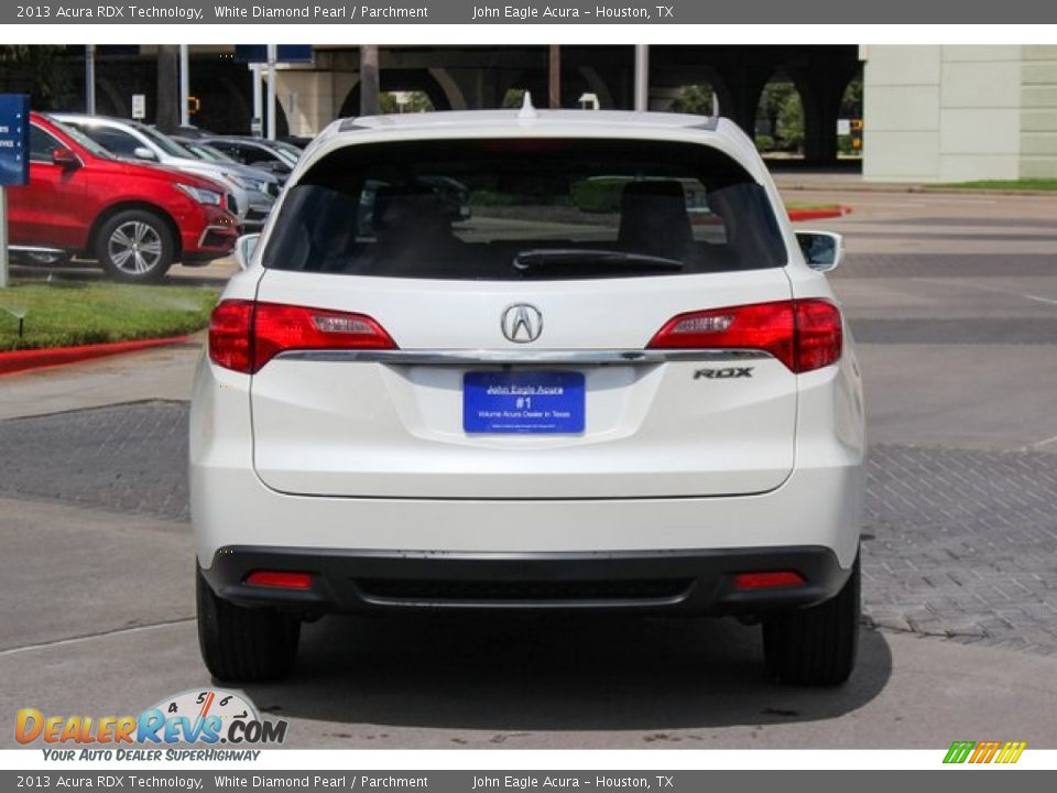 2013 Acura RDX Technology White Diamond Pearl / Parchment Photo #6