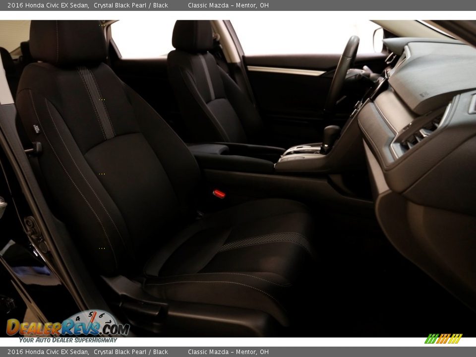 2016 Honda Civic EX Sedan Crystal Black Pearl / Black Photo #15