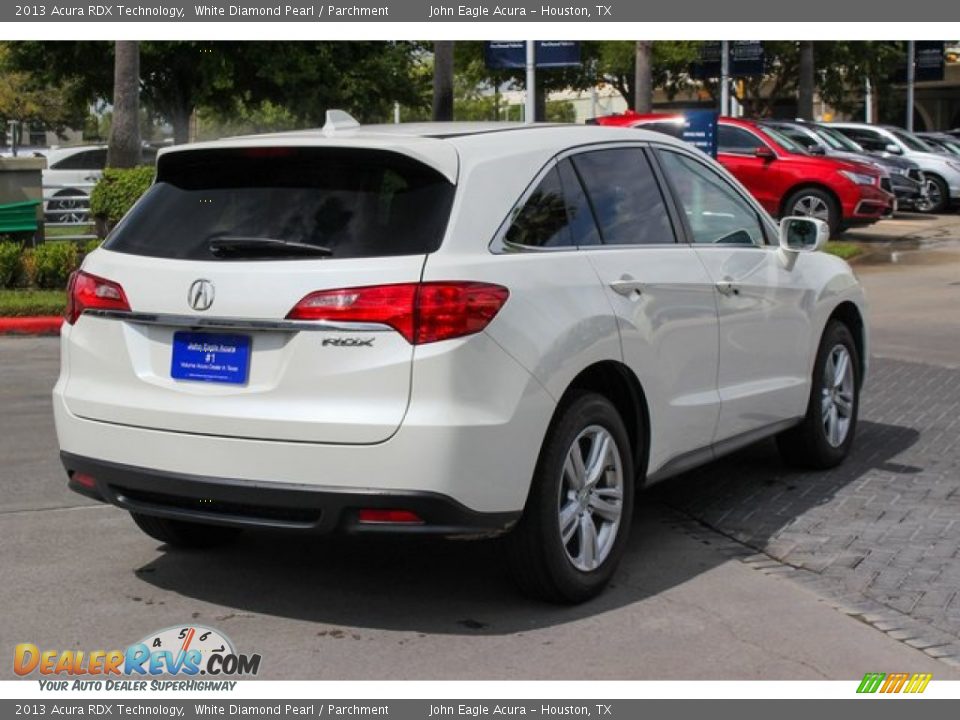 2013 Acura RDX Technology White Diamond Pearl / Parchment Photo #7
