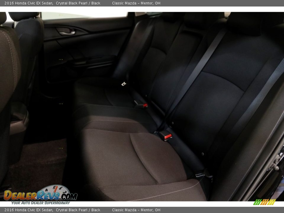 2016 Honda Civic EX Sedan Crystal Black Pearl / Black Photo #17