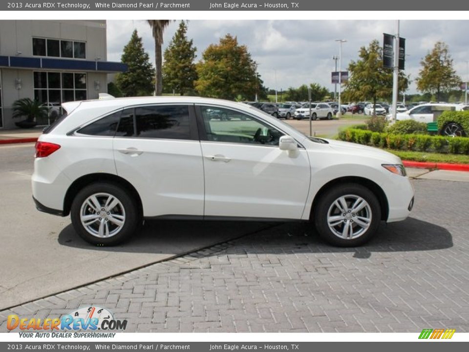 2013 Acura RDX Technology White Diamond Pearl / Parchment Photo #8