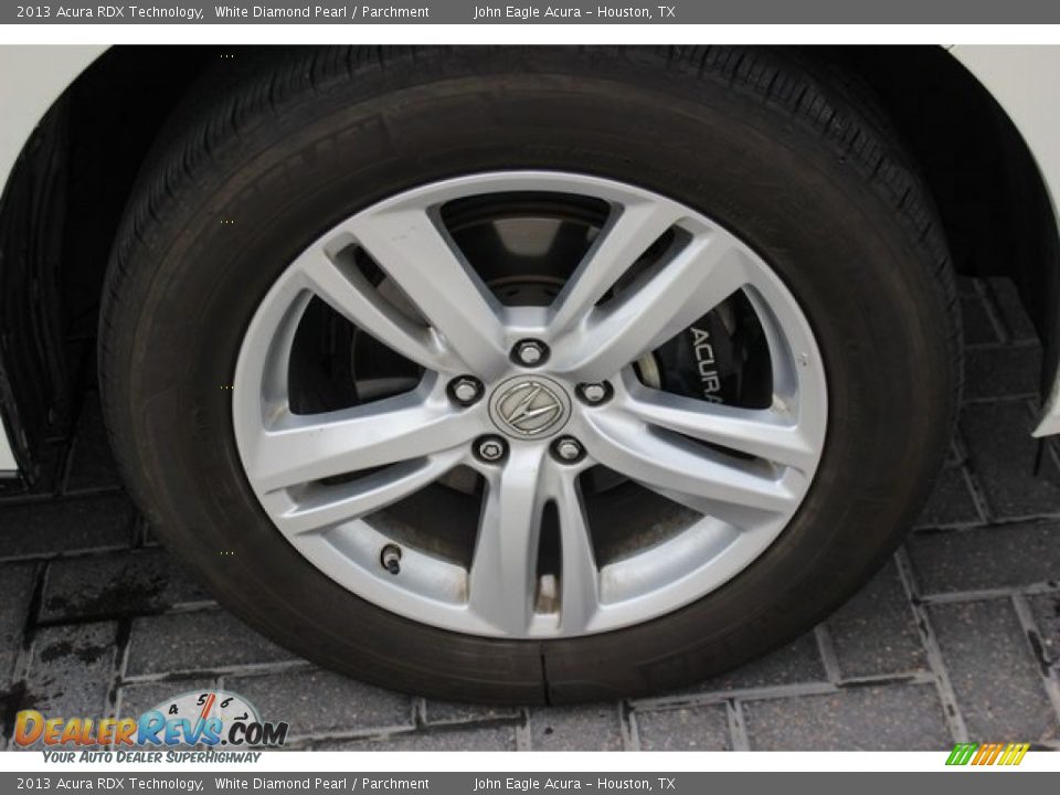 2013 Acura RDX Technology White Diamond Pearl / Parchment Photo #9