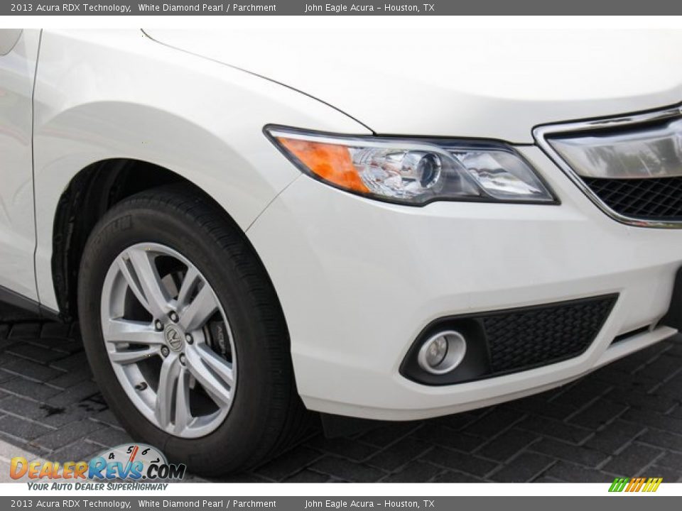 2013 Acura RDX Technology White Diamond Pearl / Parchment Photo #11