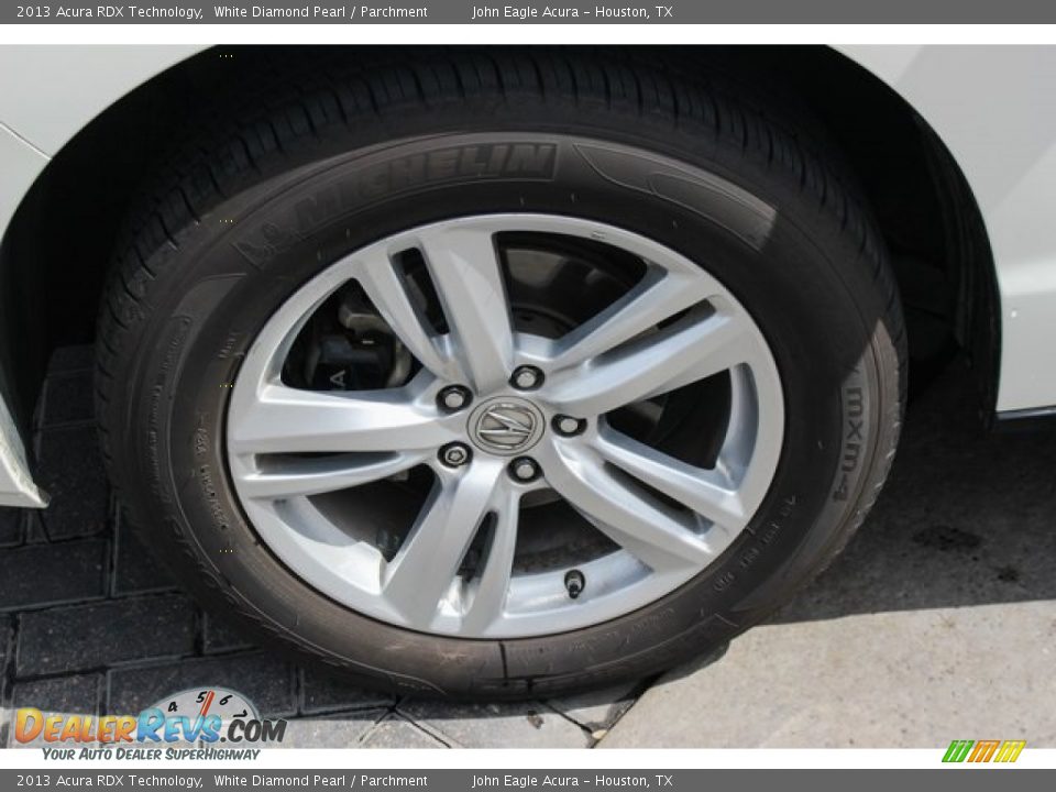 2013 Acura RDX Technology White Diamond Pearl / Parchment Photo #13