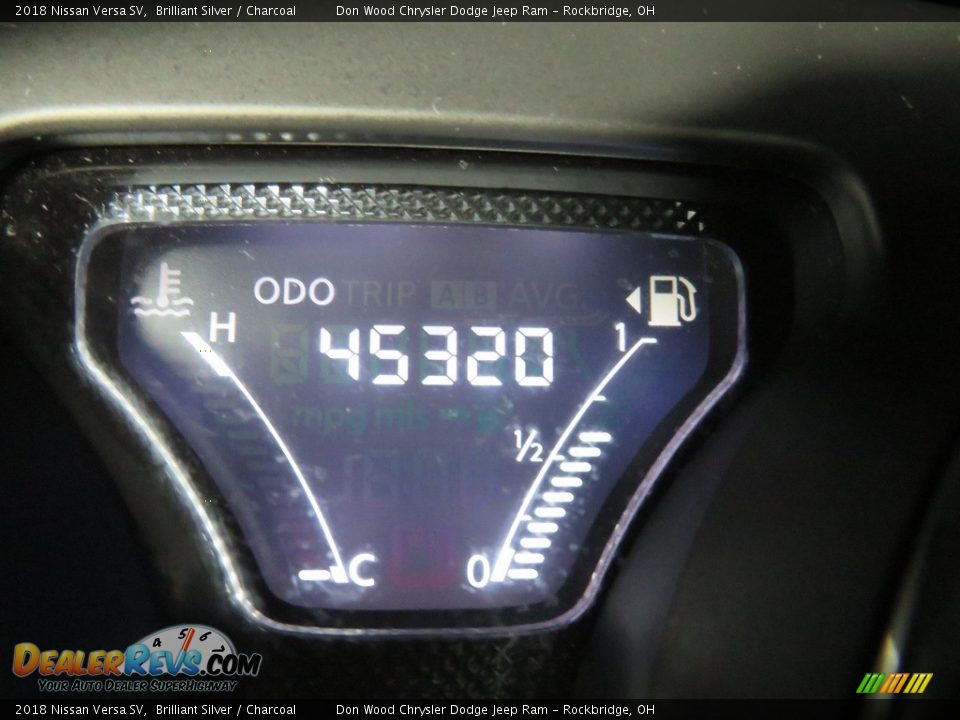 2018 Nissan Versa SV Brilliant Silver / Charcoal Photo #33