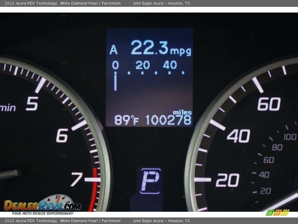 2013 Acura RDX Technology White Diamond Pearl / Parchment Photo #15