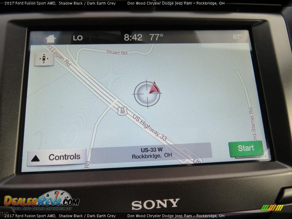 2017 Ford Fusion Sport AWD Shadow Black / Dark Earth Grey Photo #4