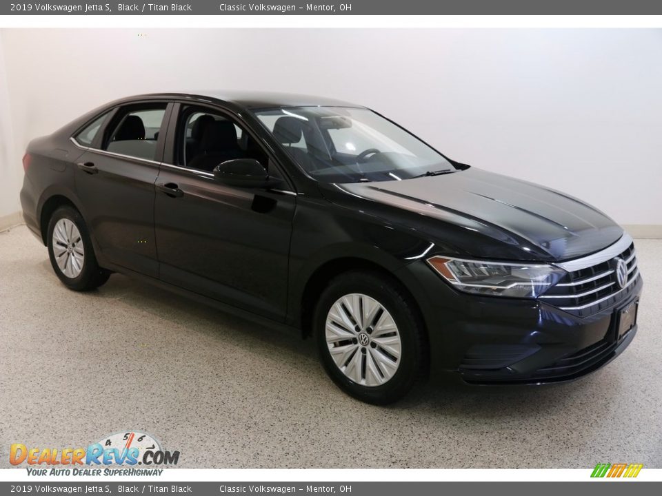 2019 Volkswagen Jetta S Black / Titan Black Photo #1
