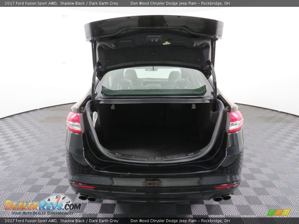 2017 Ford Fusion Sport AWD Shadow Black / Dark Earth Grey Photo #15