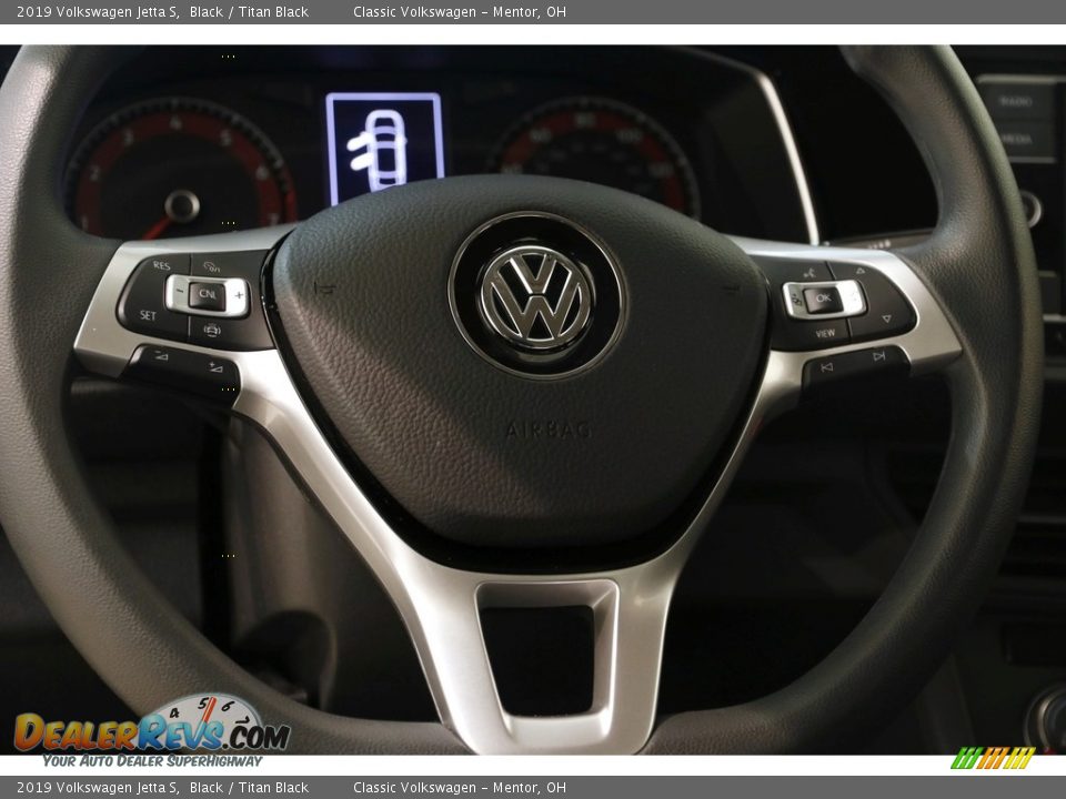 2019 Volkswagen Jetta S Black / Titan Black Photo #6
