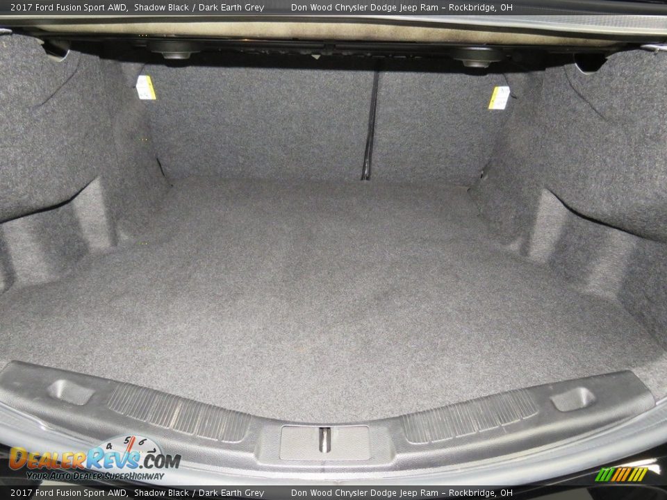 2017 Ford Fusion Sport AWD Shadow Black / Dark Earth Grey Photo #16