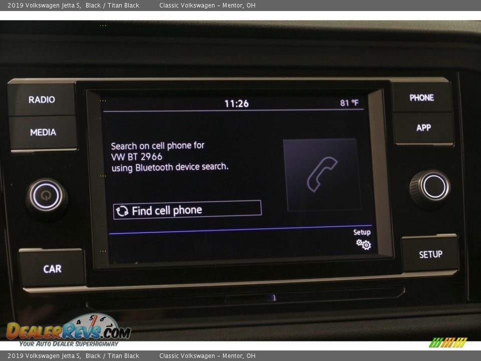 2019 Volkswagen Jetta S Black / Titan Black Photo #11