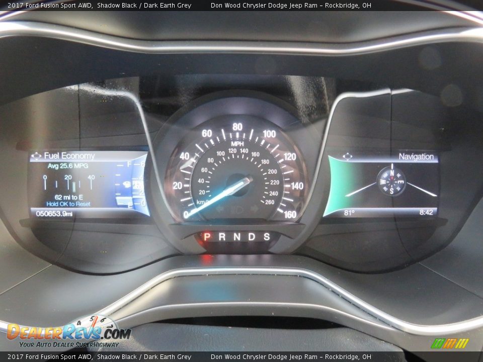 2017 Ford Fusion Sport AWD Shadow Black / Dark Earth Grey Photo #22