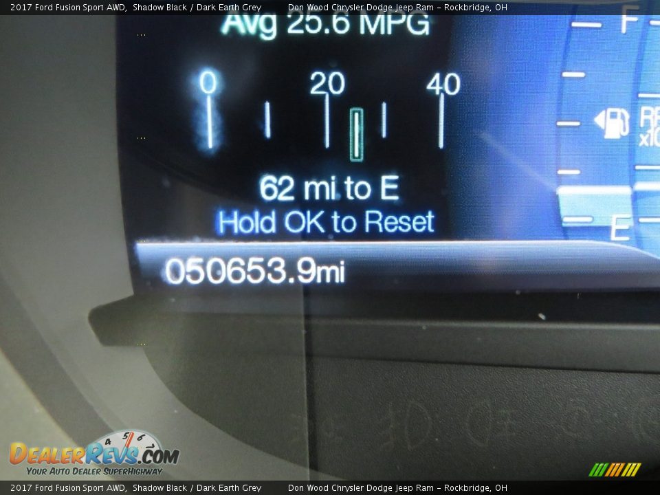 2017 Ford Fusion Sport AWD Shadow Black / Dark Earth Grey Photo #23