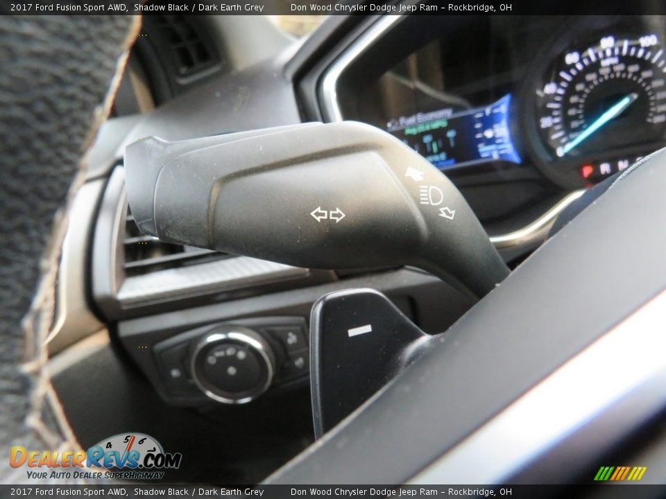 2017 Ford Fusion Sport AWD Shadow Black / Dark Earth Grey Photo #24