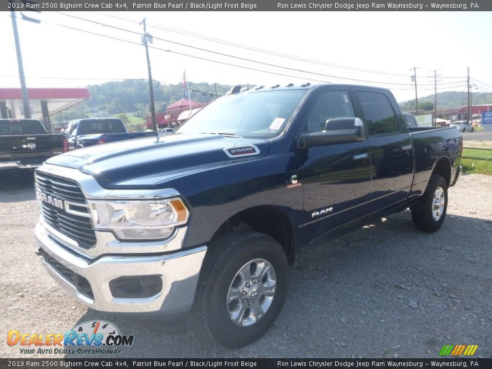 2019 Ram 2500 Bighorn Crew Cab 4x4 Patriot Blue Pearl / Black/Light Frost Beige Photo #1