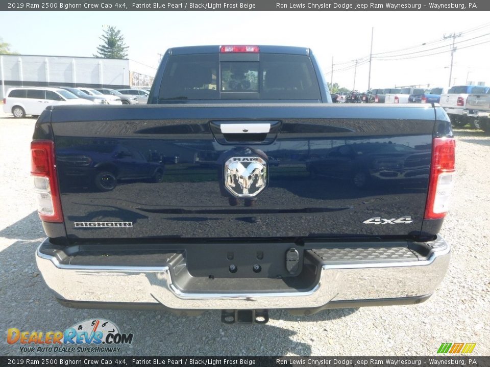 2019 Ram 2500 Bighorn Crew Cab 4x4 Patriot Blue Pearl / Black/Light Frost Beige Photo #4