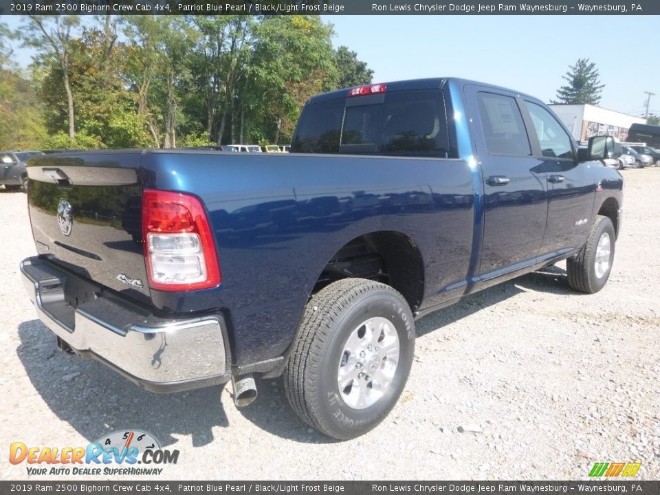 2019 Ram 2500 Bighorn Crew Cab 4x4 Patriot Blue Pearl / Black/Light Frost Beige Photo #5