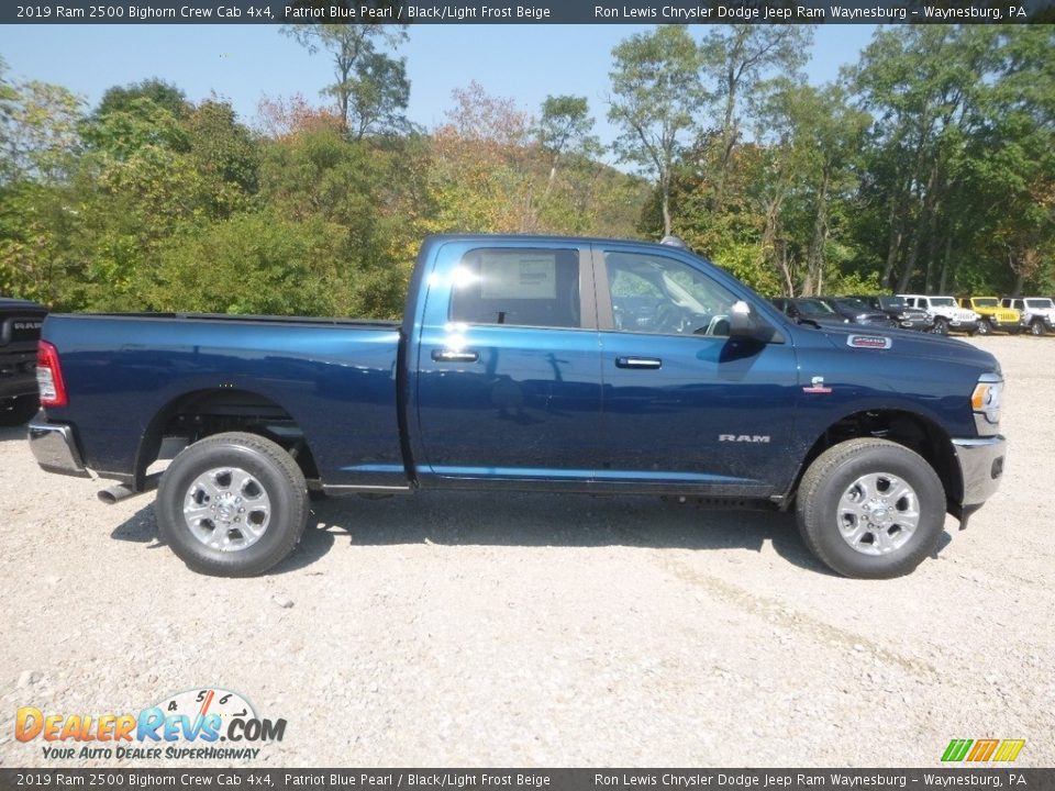 2019 Ram 2500 Bighorn Crew Cab 4x4 Patriot Blue Pearl / Black/Light Frost Beige Photo #6