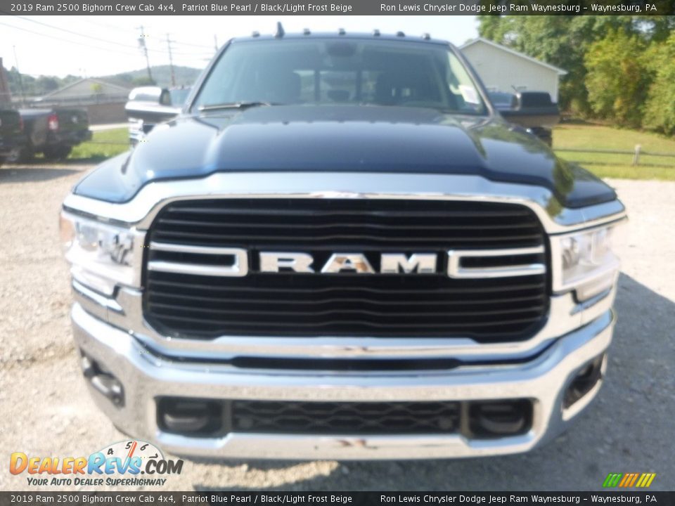2019 Ram 2500 Bighorn Crew Cab 4x4 Patriot Blue Pearl / Black/Light Frost Beige Photo #8