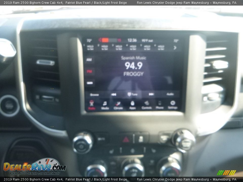 2019 Ram 2500 Bighorn Crew Cab 4x4 Patriot Blue Pearl / Black/Light Frost Beige Photo #16