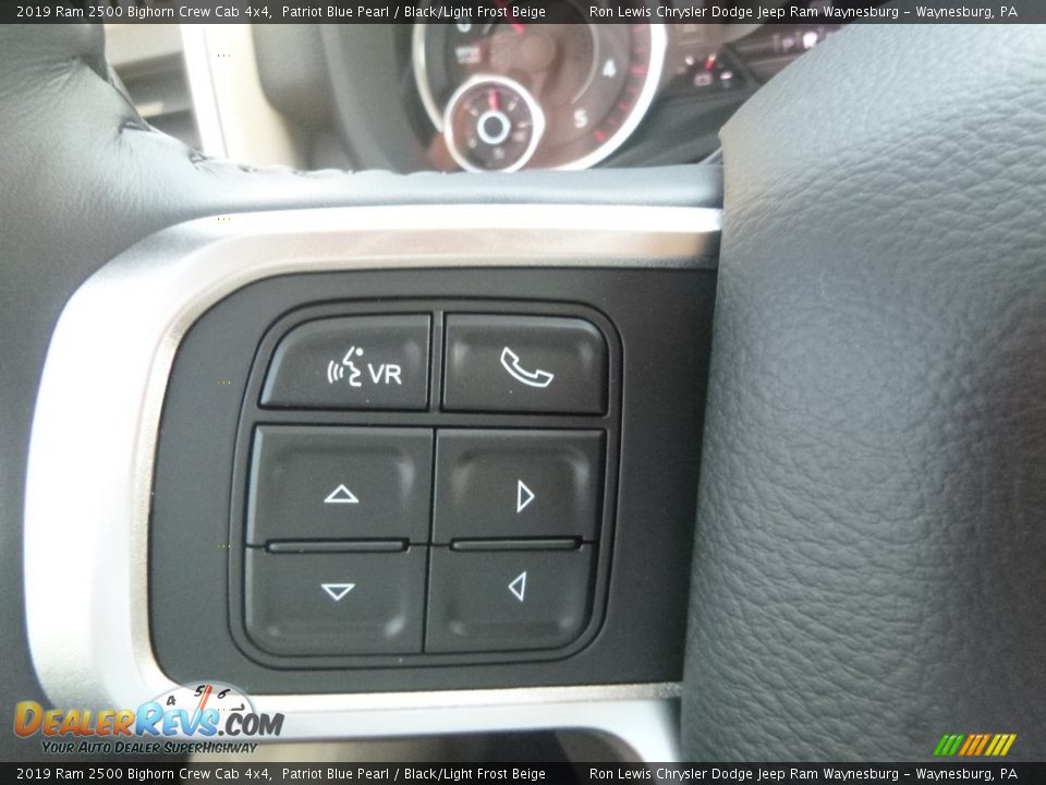 2019 Ram 2500 Bighorn Crew Cab 4x4 Patriot Blue Pearl / Black/Light Frost Beige Photo #19