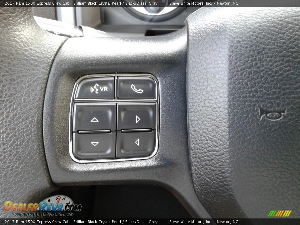 2017 Ram 1500 Express Crew Cab Brilliant Black Crystal Pearl / Black/Diesel Gray Photo #15