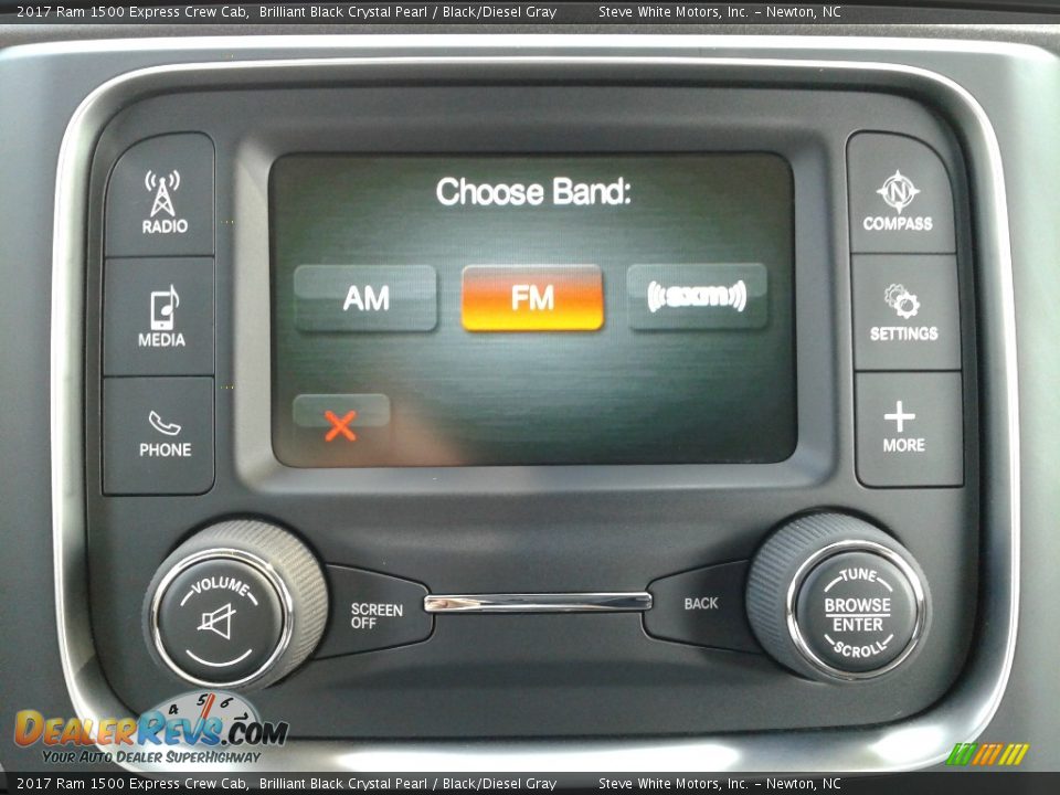 2017 Ram 1500 Express Crew Cab Brilliant Black Crystal Pearl / Black/Diesel Gray Photo #19