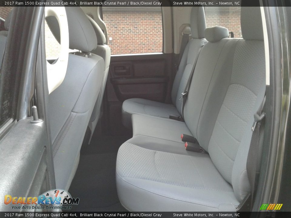 2017 Ram 1500 Express Quad Cab 4x4 Brilliant Black Crystal Pearl / Black/Diesel Gray Photo #11