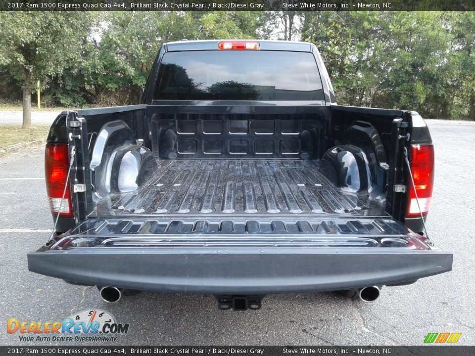 2017 Ram 1500 Express Quad Cab 4x4 Brilliant Black Crystal Pearl / Black/Diesel Gray Photo #12